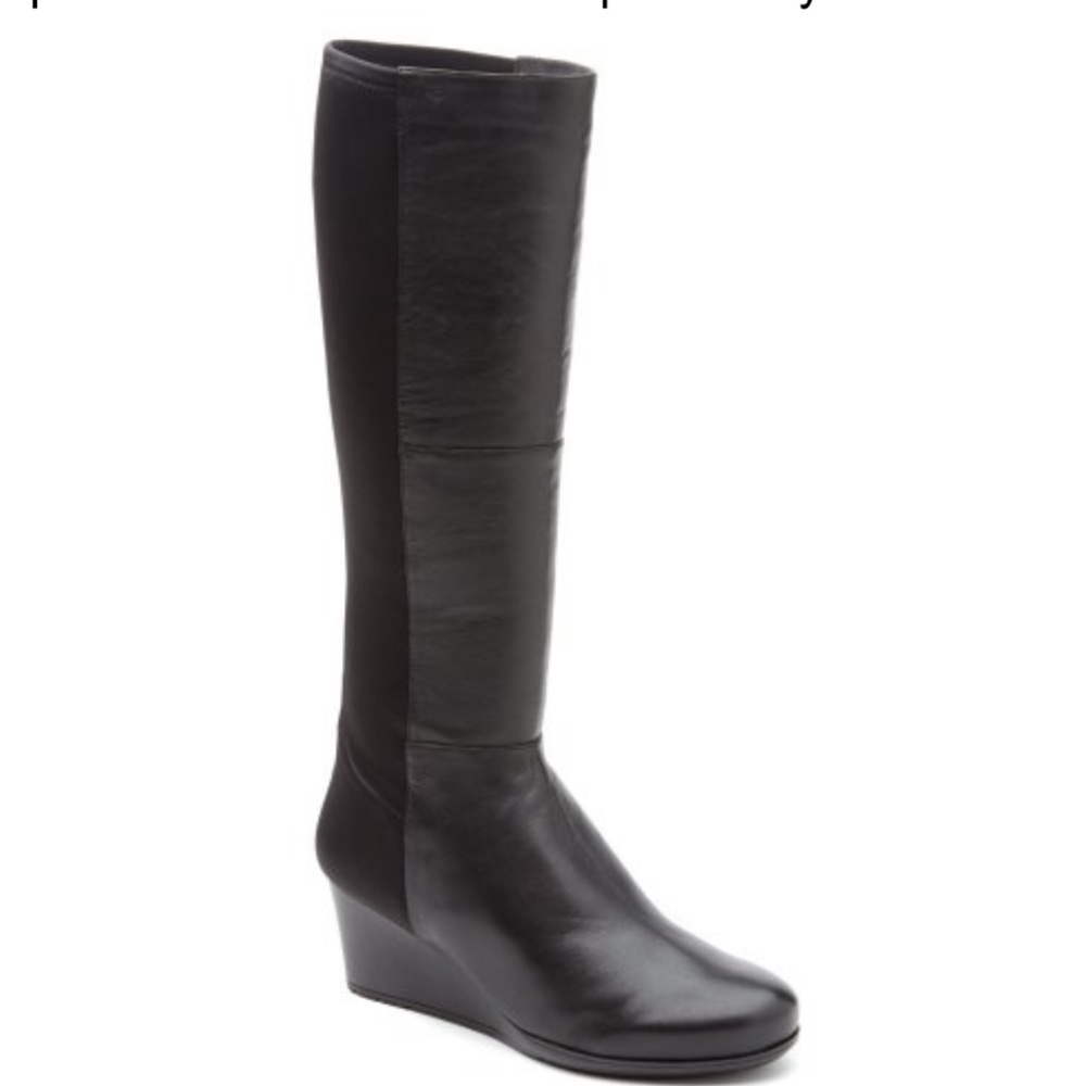 **Worn once** Rockport Wedge Tall Boot